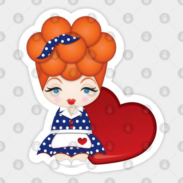 I love Lucy Sticker by MIMOgoShopping